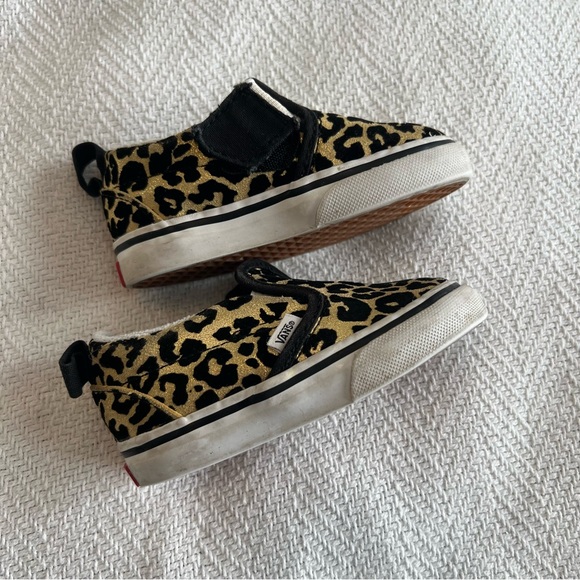 Animal print gold and black Vans size 5 - Picture 2 of 5